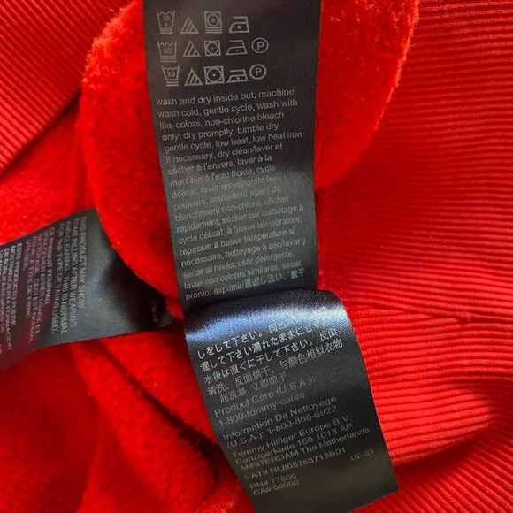 Brand New Tommy Hilfiger Red Sweater with Embroidered Logo - Picture 11 of 14